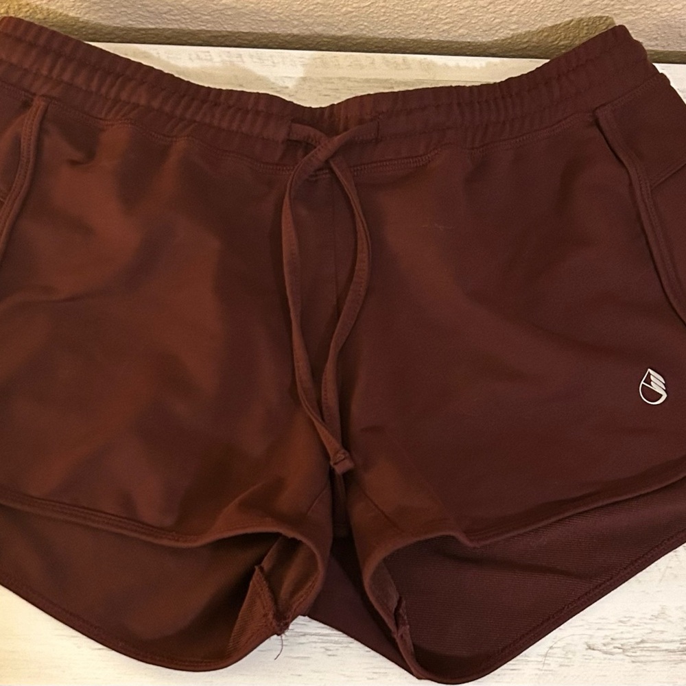 Women's Burgundy Athletic Shorts